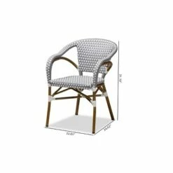 Baxton Studio Set of 2 Eliane Indoor and Outdoor Stackable Bistro Dining Chairs - BaxtonStudio Red/white 14 Baxton Studio Set of 2 Eliane Indoor and Outdoor Stackable Bistro Dining Chairs - BaxtonStudio Red/white -Dining Chairs And Benches Official Shop unnamed file 33