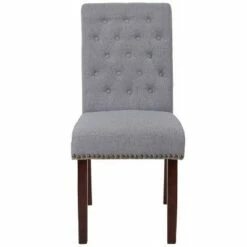 Flash Furniture HERCULES Series Parsons Chair with Rolled Back, Accent Nail Trim -Dining Chairs And Benches Official Shop unnamed file 3326