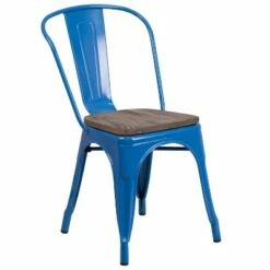 Flash Furniture Metal Stackable Chair with Wood Seat -Dining Chairs And Benches Official Shop unnamed file 3395