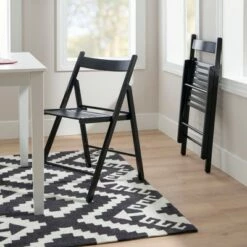 Set of 4 Bridger Folding Chairs - Linon Natural