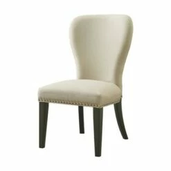 Set of 2 Savoy Upholstered Dining Armless Chairs - Alaterre Furniture Espresso -Dining Chairs And Benches Official Shop unnamed file 3463