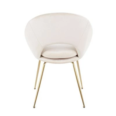 Set of 2 Metro Contemporary Dining Chairs - LumiSource Metal/polyester Chrome/gray 6 Set of 2 Metro Contemporary Dining Chairs - LumiSource Metal/polyester Chrome/gray - Image 4