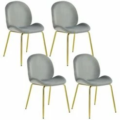Costway 4PCS Velvet Dining Chair Accent Leisure Chair Armless Side Chair 26 Costway 4PCS Velvet Dining Chair Accent Leisure Chair Armless Side Chair -Dining Chairs And Benches Official Shop unnamed file 3528