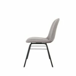 Modern Anywhere Chair with Metal Legs Charcoal Gray - WOVENBYRD -Dining Chairs And Benches Official Shop unnamed file 3603