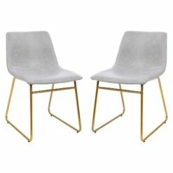 Merrick Lane 18 inch Faux Leather Bucket Seat Dining Chairs, Set of 2 -Dining Chairs And Benches Official Shop unnamed file 3651