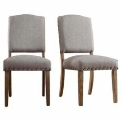 Set of 2 Cobble Hill Nailhead Accent Dining Chair Wood - Inspire Q Wood/smoke -Dining Chairs And Benches Official Shop unnamed file 3774