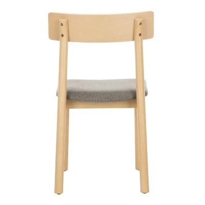 Set of 2 Lizette Retro Dining Chair White Oak/Gray - Safavieh 8 Set of 2 Lizette Retro Dining Chair White Oak/Gray - Safavieh - Image 6