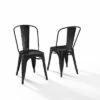 Set of 2 17" Amelia Metal Chair Matte Black - Crosley -Dining Chairs And Benches Official Shop unnamed file 3887