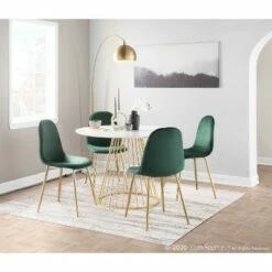 Set of 2 Pebble Contemporary Dining Chairs Gold/Green - LumiSource 20 Set of 2 Pebble Contemporary Dining Chairs Gold/Green - LumiSource -Dining Chairs And Benches Official Shop unnamed file 3937