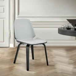 Brinley Faux Leather Dining Chair - Armen Living Walnut/gray -Dining Chairs And Benches Official Shop unnamed file 4001