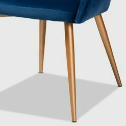 Vianne Velvet Upholstered Metal Dining Chair Navy Blue/Gold - Baxton Studio -Dining Chairs And Benches Official Shop unnamed file 401