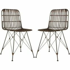 Minerva Wicker Dining Chair (Set of 2) - Safavieh -Dining Chairs And Benches Official Shop unnamed file 4013