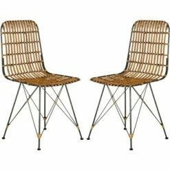 Minerva Wicker Dining Chair (Set of 2) - Safavieh -Dining Chairs And Benches Official Shop unnamed file 4014