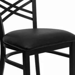 Flash Furniture Black ''X'' Back Metal Restaurant Chair 21 Flash Furniture Black ''X'' Back Metal Restaurant Chair -Dining Chairs And Benches Official Shop unnamed file 4022