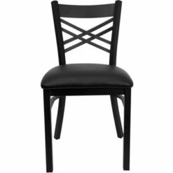 Flash Furniture Black ''X'' Back Metal Restaurant Chair 24 Flash Furniture Black ''X'' Back Metal Restaurant Chair -Dining Chairs And Benches Official Shop unnamed file 4025