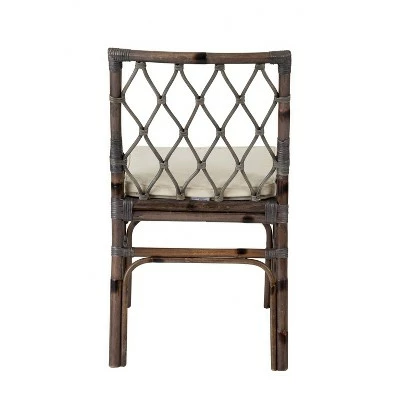 Amery Rattan Dining Chair Gray - East At Main 4 Amery Rattan Dining Chair Gray - East At Main - Image 2