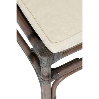 Amery Rattan Dining Chair Gray - East At Main 6 Amery Rattan Dining Chair Gray - East At Main - Image 4