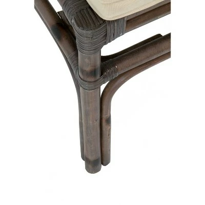 Amery Rattan Dining Chair Gray - East At Main 7 Amery Rattan Dining Chair Gray - East At Main - Image 5