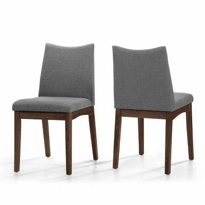 Set of 2 Dimitri Dining Chair - Christopher Knight Home Light Beige/walnut Finish 6 Set of 2 Dimitri Dining Chair - Christopher Knight Home Light Beige/walnut Finish - Image 4