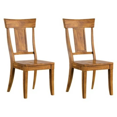 South Hill Panelled Back Dining Chair 2 in Set - Inspire Q® Oak 6 South Hill Panelled Back Dining Chair 2 in Set - Inspire Q® Oak - Image 4