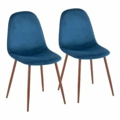 Set of 2 Pebble Mid-Century Modern Dining Accent Chairs - LumiSource Walnut/green 32 Set of 2 Pebble Mid-Century Modern Dining Accent Chairs - LumiSource Walnut/green -Dining Chairs And Benches Official Shop unnamed file 4151
