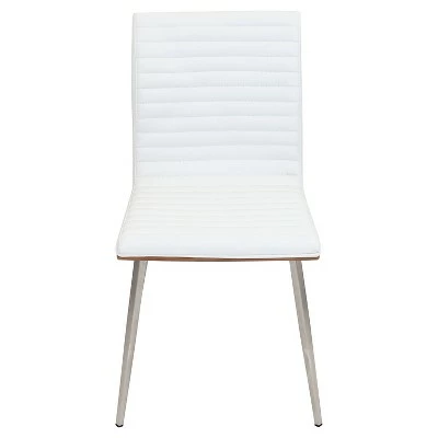 Set of 2 Mason Swivel Modern Walnut Wood Back Dining Chairs - Lumisource Gray 5 Set of 2 Mason Swivel Modern Walnut Wood Back Dining Chairs - Lumisource Gray - Image 3