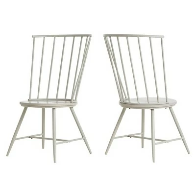 Set of 2 Irelyn High Back Windsor Classic Dining Chairs - Inspire Q Silver 6 Set of 2 Irelyn High Back Windsor Classic Dining Chairs - Inspire Q Silver - Image 4