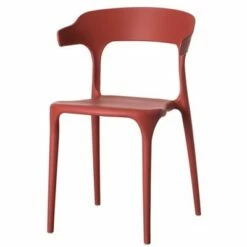 Fabulaxe Modern Plastic Outdoor Dining Chair with Open U Shaped Back -Dining Chairs And Benches Official Shop unnamed file 4238