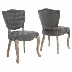 Bates Tufted Dining Chair Set 2ct - Christopher Knight Home Gray -Dining Chairs And Benches Official Shop unnamed file 4300