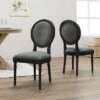 Set of 2 Hiro Traditional Dining Chair - Christopher Knight Home Dark Gray