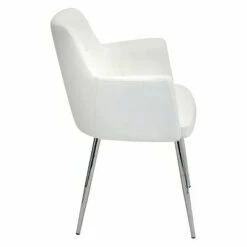 Set of 2 Andrew Contemporary Dining Chair Metal/Off-White - LumiSource -Dining Chairs And Benches Official Shop unnamed file 441