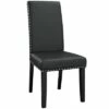 Parcel Dining Vinyl Side Chair - Modway Black