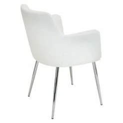 Set of 2 Andrew Contemporary Dining Chair Metal/Off-White - LumiSource -Dining Chairs And Benches Official Shop unnamed file 442
