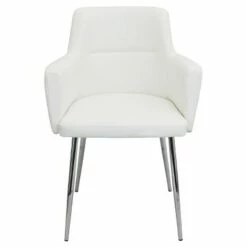 Set of 2 Andrew Contemporary Dining Chair Metal/Off-White - LumiSource -Dining Chairs And Benches Official Shop unnamed file 444