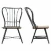 Longford Industrial Dining Chair (Set Of 2) - Baxton Studio Black