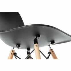 Fabulaxe Mid-Century Modern Style Plastic DSW Shell Dining Chair with Solid Beech Wooden Dowel Eiffel Legs -Dining Chairs And Benches Official Shop unnamed file 4468