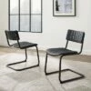 Set of 2 Conrad Cantilever Dining Chairs - Crosley Distressed Mocha/black -Dining Chairs And Benches Official Shop unnamed file 4495