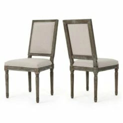 Set of 2 Ledger Traditional Dining Chairs - Christopher Knight Home Dark Gray -Dining Chairs And Benches Official Shop unnamed file 4511