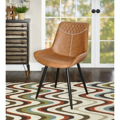 2pc Edler Dining Chairs - Linon Blue 8 2pc Edler Dining Chairs - Linon Blue - Image 6