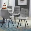 Set of 4 Rho Dining Chairs Gray - Buylateral 1 Set of 4 Rho Dining Chairs Gray - Buylateral -Dining Chairs And Benches Official Shop unnamed file 4526