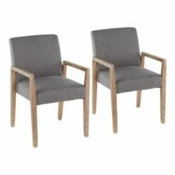 Set of 2 Carmen Contemporary Upholstered Dining Chairs Wood and Polyester Fabric - LumiSource Black/teal -Dining Chairs And Benches Official Shop unnamed file 46