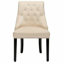 Costway Set of 2 Button-Tufted Dining Chair Upholstered Armless Side Chair -Dining Chairs And Benches Official Shop unnamed file 4631