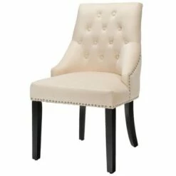 Costway Set of 2 Button-Tufted Dining Chair Upholstered Armless Side Chair -Dining Chairs And Benches Official Shop unnamed file 4632