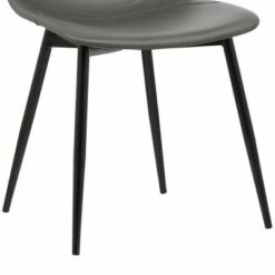 Monte Contemporary Dining Chair Faux Leather with Black Powder Coated Metal Legs - Armen Living -Dining Chairs And Benches Official Shop unnamed file 4664