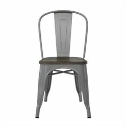 Fusion Metal Dining Chair with Wood Seat in Silver (Set of 2) - DHP -Dining Chairs And Benches Official Shop unnamed file 4759