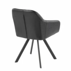 Set of 2 Clubhouse Contemporary Dining Chairs - LumiSource Metal/faux Leather Black/charcoal -Dining Chairs And Benches Official Shop unnamed file 479