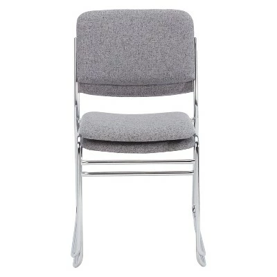 National Public Seating 2pk 8Fabric Padded Signature Stack Chair - Hampton Collection Black 4 National Public Seating 2pk 8Fabric Padded Signature Stack Chair - Hampton Collection Black - Image 2