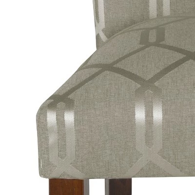 Set of 2 Parson Dining Chair - HomePop Wood/navy Lattice 12 Set of 2 Parson Dining Chair - HomePop Wood/navy Lattice - Image 10