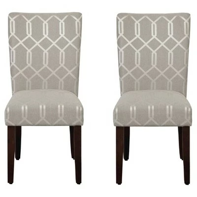 Set of 2 Parson Dining Chair - HomePop Wood/navy Lattice 15 Set of 2 Parson Dining Chair - HomePop Wood/navy Lattice - Image 13