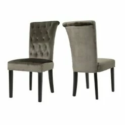 Set of 2 Venetian New Velvet Tufted Dining Chair - Christopher Knight Home Blush -Dining Chairs And Benches Official Shop unnamed file 4953